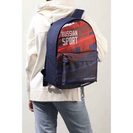 Рюкзак Putin team, 29×13×44 см, отд на молнии, н/карман, синий