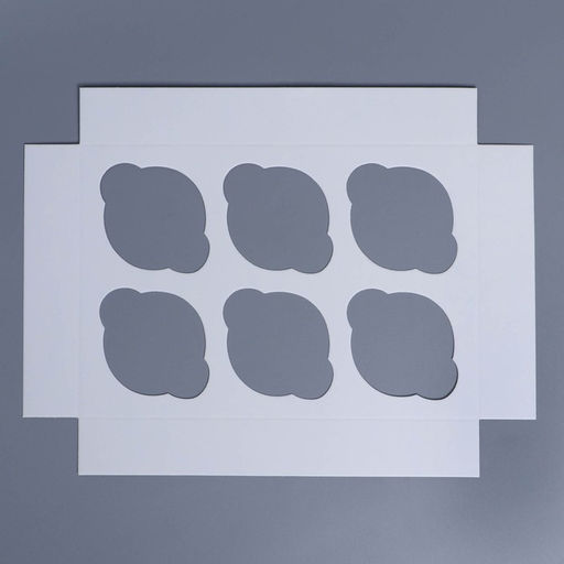 Цена за 5 шт. Коробка для капкейков, кондитерская упаковка с окном, 6 ячеек «Вдохновляй красотой», 25×17×10 см