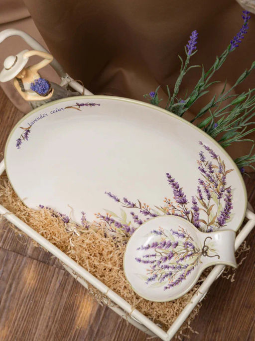 Подставка под ложку Душа прованса 15*11,5 см. высота=2,5 см 358-2047 - Арти-м фото 4