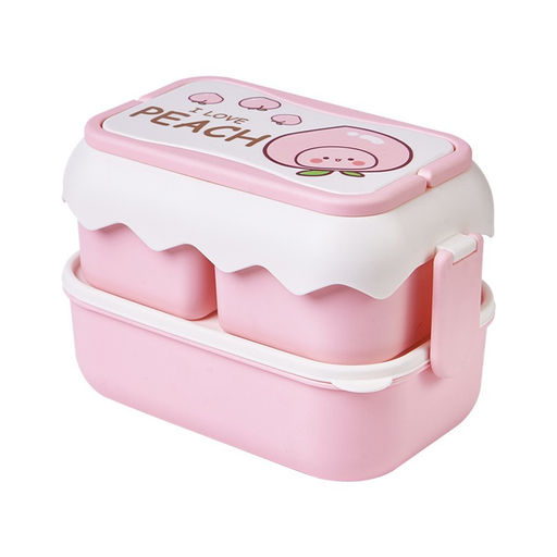 Ланчбокс I love Peach, pink
