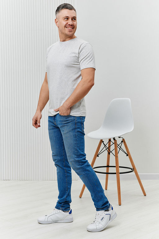 Футболка Berchelli 6778 из хлопка с лайкрой  фото 5