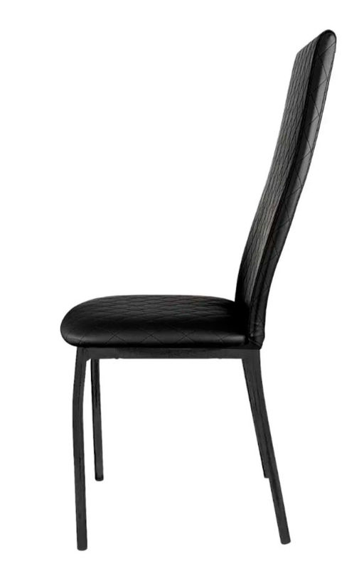 Стул "Бостон" (Стеганный) к\з черный н.черные