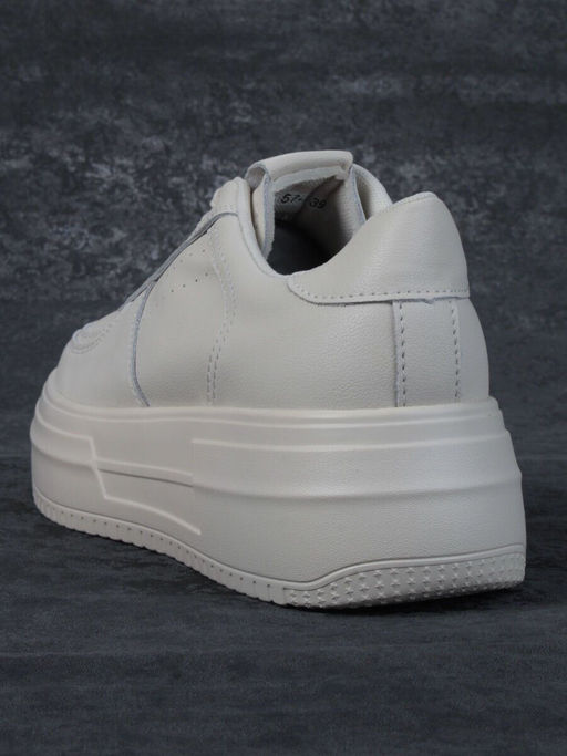 05-PDA157-2 BEIGE Кроссовки женские (натуральная кожа) - Фабричный китай фото 9