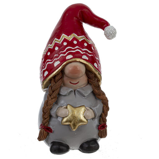 Фигурка декоративная "Гном", L8 W6 H12,5 см, 2в.