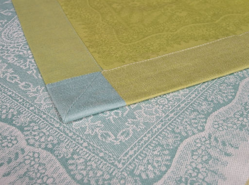 03с34 ЯК Скатерть 178*274 "Хива" цв. зеленый/голубой