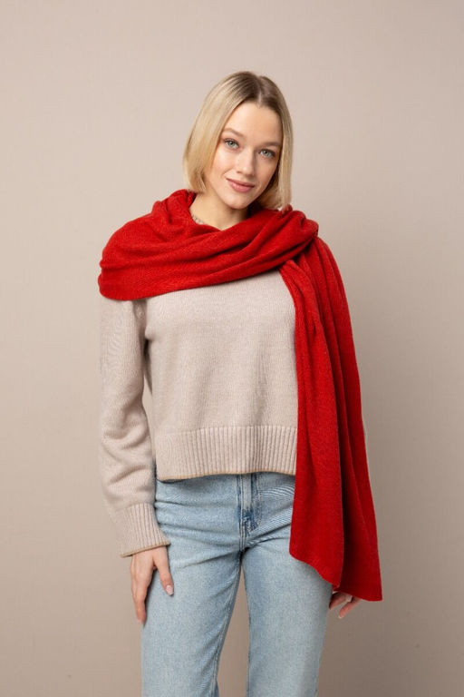 Палантин из акрила и кашемира - Модные истории фото 6