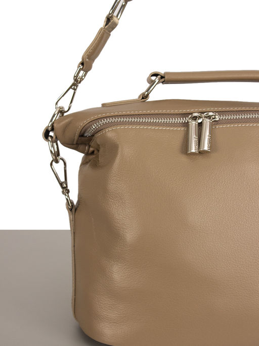 LACCOMA сумка НИ2001-бежевый натуральная кожа хлопок  фото 3