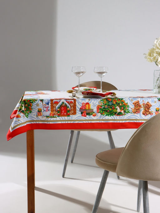 Набор новогодний «Этель. Новогодняя сказка»: скатерть 150×110 см ±3 см, с ГМВО, салфетки 40×40 см, 4 шт.