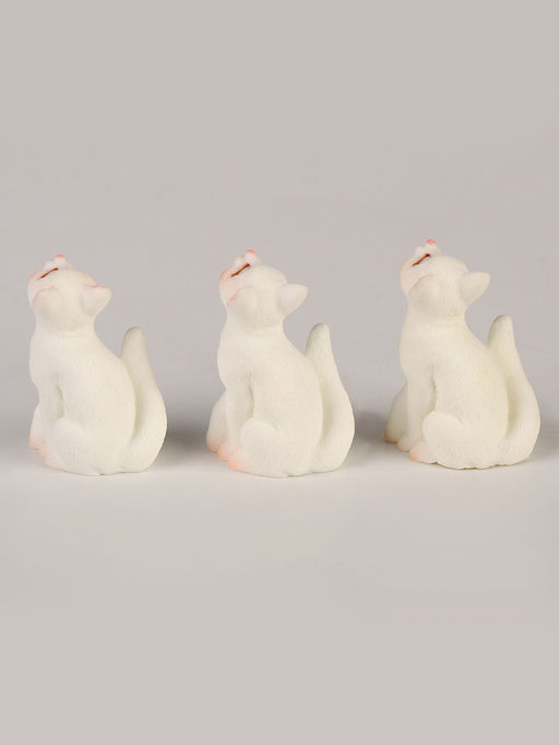 Миниатюра кукольная «Милый котик», набор 3 шт., размер 1 шт. — 1,5 × 2,4 × 4 см