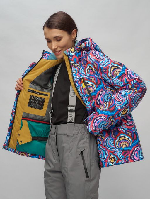 Горнолыжный костюм женский синего цвета 02302-1S - Chunmai фото 14