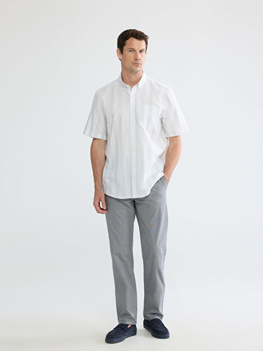 Regular Fit ?izgili Arm?rl? Erkek G?mlek