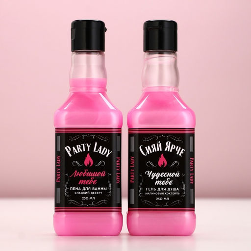 Подарочный набор косметики ЧИСТОЕ СЧАСТЬЕ Сияй ярче!: гель для душа и пена для ванны виски, 2?250 мл  фото 3