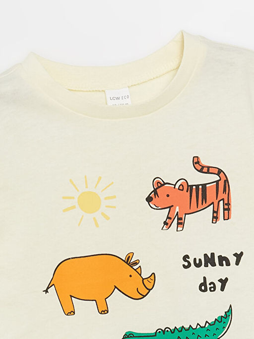 Bisiklet Yaka K?sa Kollu Erkek Bebek Ti??rt - Waikiki фото 2