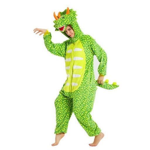 Кигуруми для детей Дракон Трицератопс салатовый - Storyland фото 3