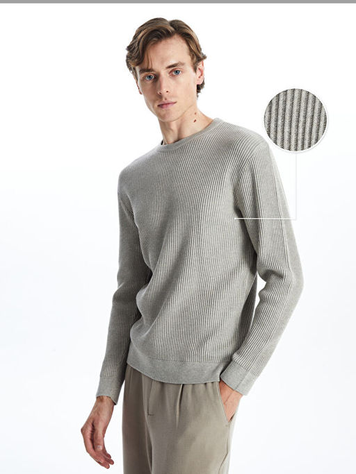 Bisiklet Yaka Erkek Triko Kazak