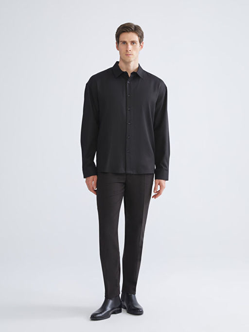Slim Fit Uzun Kollu Erkek G?mlek