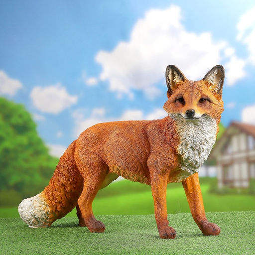 Садовая фигура из полистоуна «Лиса с пушистым хвостом», 72×19×44 см