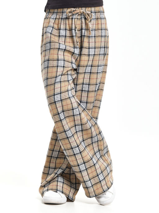 Брюки палаццо спортивные штаны для девочки одежда в клетку UD 7875(5161) кофе/беж клетка - Mini maxi фото 3