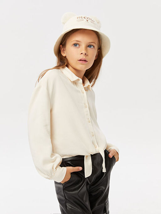 Basic Uzun Kollu K?z ?ocuk G?mlek - Waikiki фото 3