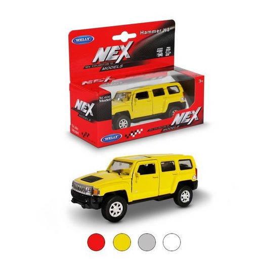 Welly. Машинка 1:38 "Hummer H3" пруж. мех., цвет в ассорт. арт.43629W