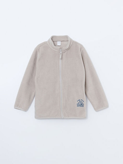 Basic Erkek Bebek Fermuarl? Sweatshirt