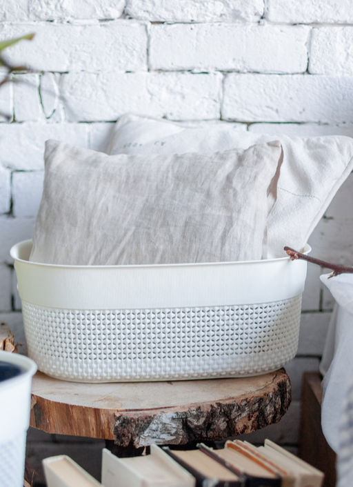 Корзина для хранения OSLO 12л молочный туман PT1352МЛ-14 ,,