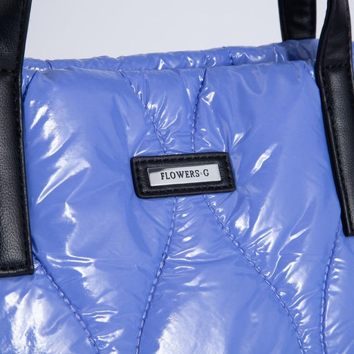 Сумка-тоут на молнии, наружный карман, длинный ремень, цвет синий - Simaland фото 4