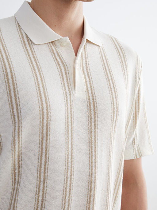 Polo Yaka ?izgili Erkek Ti??rt