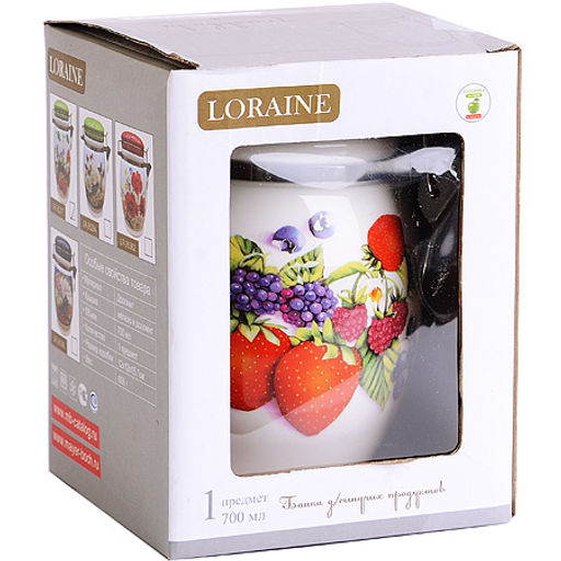 26277 Банка для сыпучих 700 мл Ягоды дол/металл LR (х36) - Mayer&boch фото 9