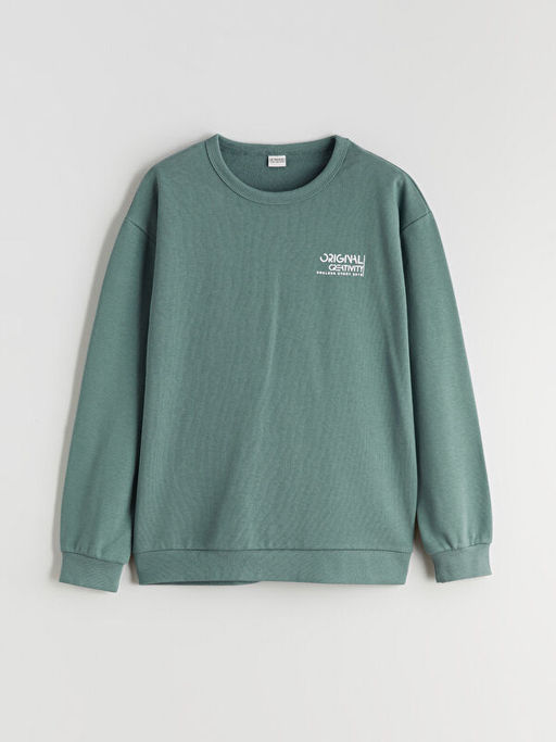 Bisiklet Yaka Erkek ?ocuk Sweatshirt