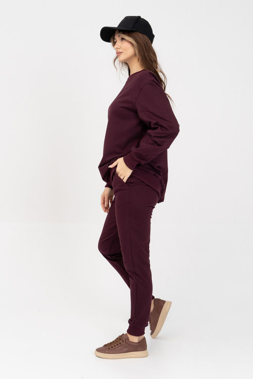 Брюки женские 449L3-33 т.сливовый - Solo mio фото 3