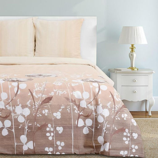 Постельное бельё Этель дуэт Кремовое утро 143х215 см - 2 шт., 240*220 см, 70х70 см - 2 шт., 100% хлопок, бязь 125 г/м