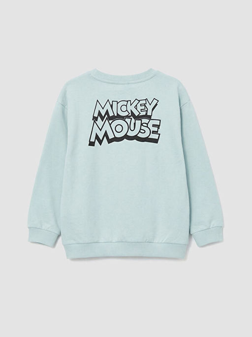 Erkek Bebek Mickey Mouse Bask?l? Sweatshirt
