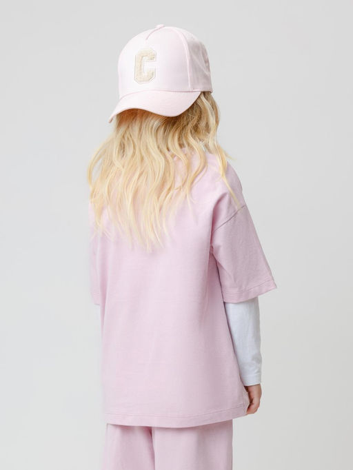 Сиреневый 3206 к645 фуфайка (футболка) для дев Crockid