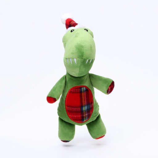 Игрушка мягкая для собак Дино с пищалкой, 35?16 см - Пижон фото 2