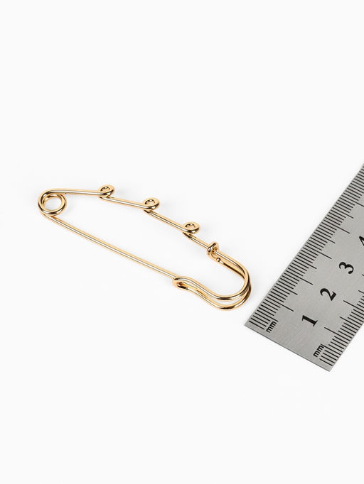 Булавка для подвесок PO-065 №04, (набор 2 шт.) 65?5 мм, цвет золото