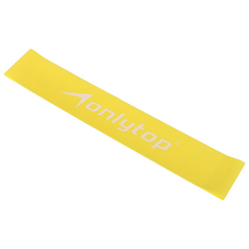 Фитнес-резинка ONLYTOP, 30×5×0.07 см, нагрузка 5 кг, цвет жёлтый