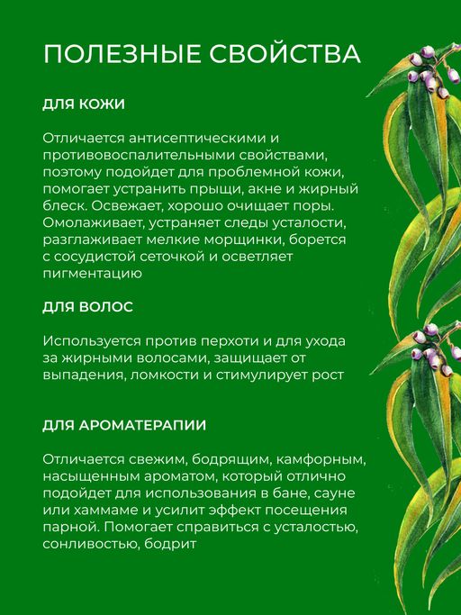 Эфирное масло эвкалипта - Siberina фото 4