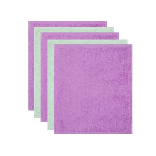 Махровые полотенца Этель Summer, 30?30 см - 5 шт., хлопок 100%