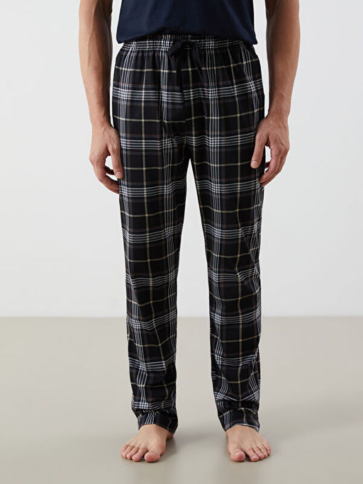 Standart Kal?p Ekose Erkek Pijama Alt