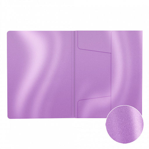 Цена за 3 шт. Папка на резинках пластиковая ErichKrause Glossy Candy, A4, ассорти (в пакете по 3 шт.)  фото 2