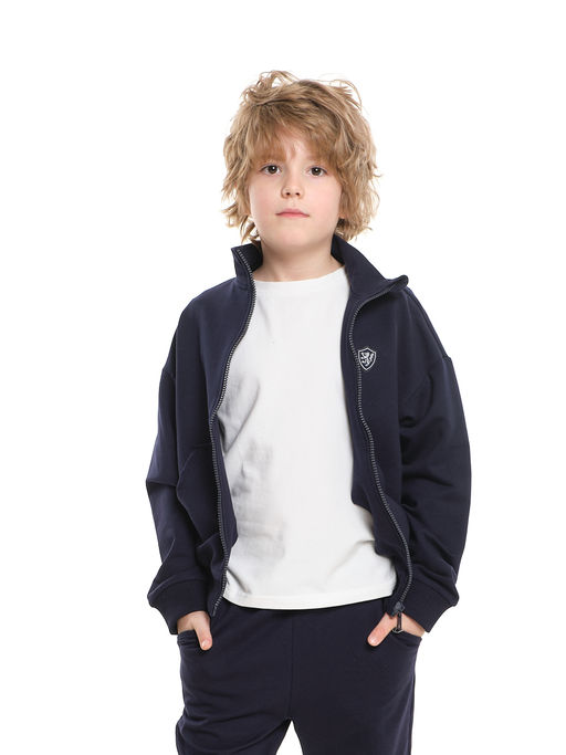 Спортивный костюм для мальчика подростка 22-7575 синий