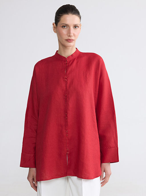 Hakim Yaka Oversize Kad?n G?mlek Tunik