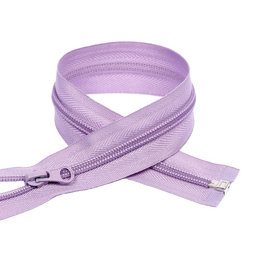 Молния Mzip пласт. спираль №5-N 50см цв.F166 лавандовый уп.10шт
