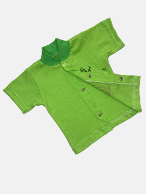 Кофта супрем с коротким рукавом, арт.A-KF125-SU, панда зеленый - Мамин малыш фото 4