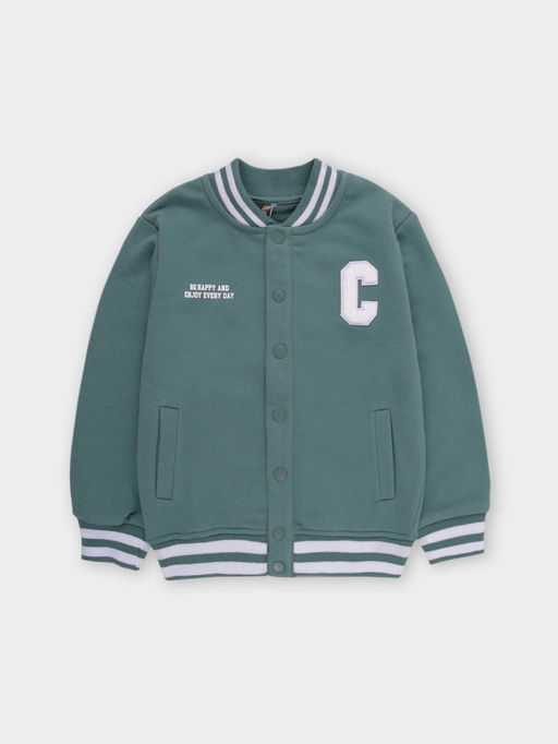 КР 302678-1/темный малахит жакет (бомбер) для мал