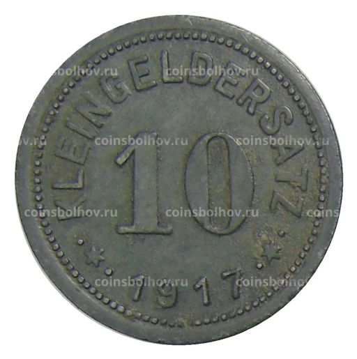 10 пфеннигов 1917 года Германия  Нотгельд Айслебен