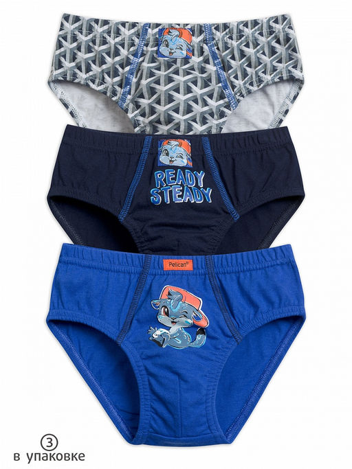 BULB3193(3шт. в упаковке) трусы для мальчиков