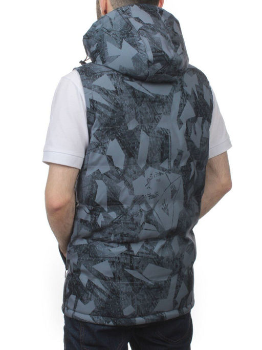 2121 GRAY Жилет мужской (100 гр. синтепон) - Фабричный китай фото 7