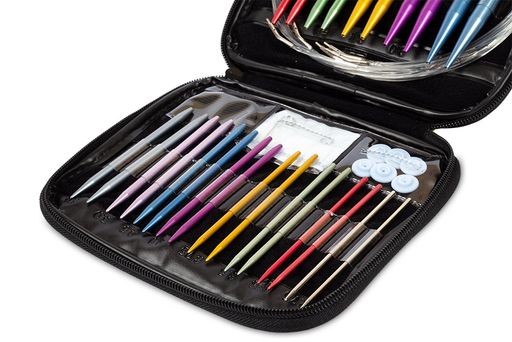 Спицы GAMMA разборные круговые в наборе SN-10 алюминий d 2.75-10.0 мм 26 шт в пенале фото 8